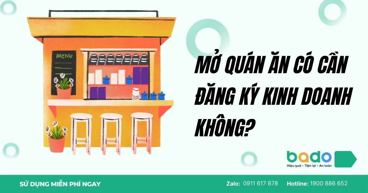 Mở Quán Ăn Có Cần Đăng Ký Kinh Doanh Không?